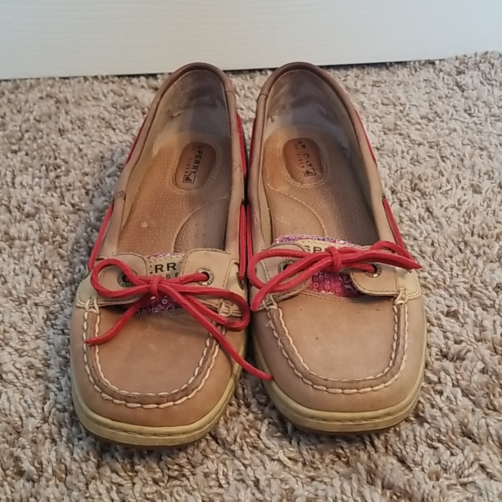 Sperry Top-Sider Red Bandana and Sequin Boat Shoes